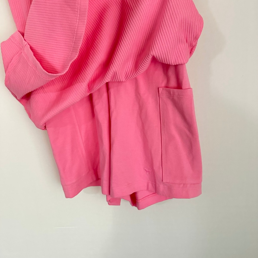 Pink Square-Neck Mini Dress - Picture 3 of 9